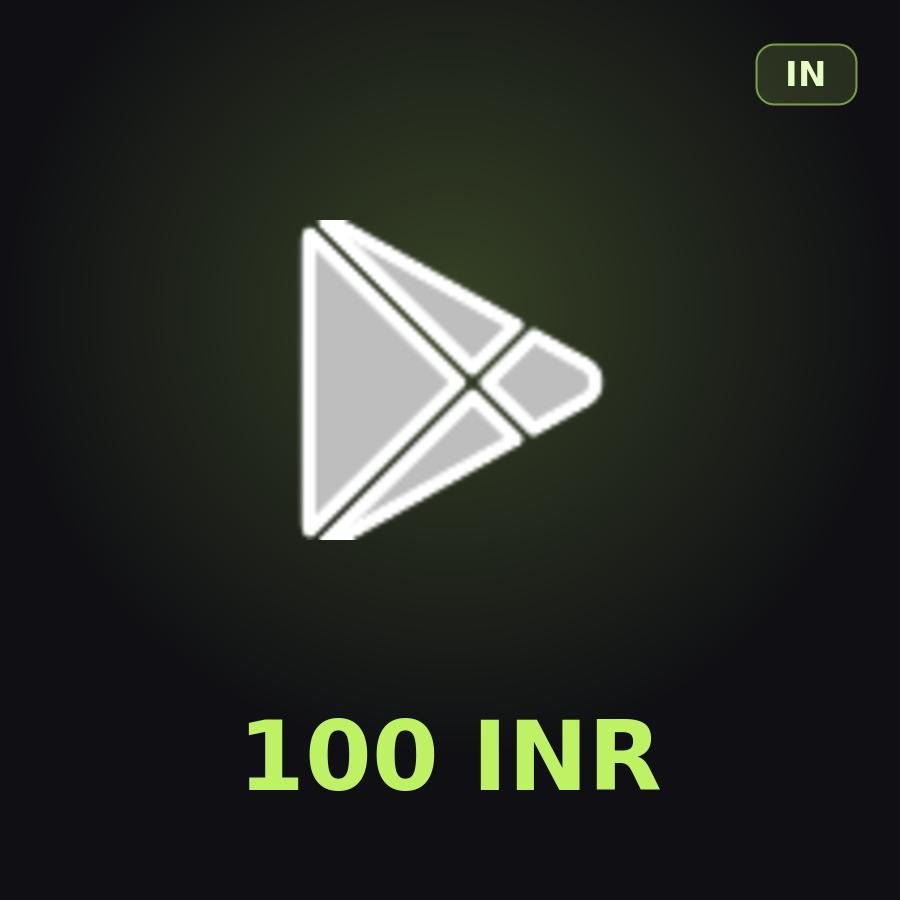 Подарочная карта Google Play 100 INR (Индия)