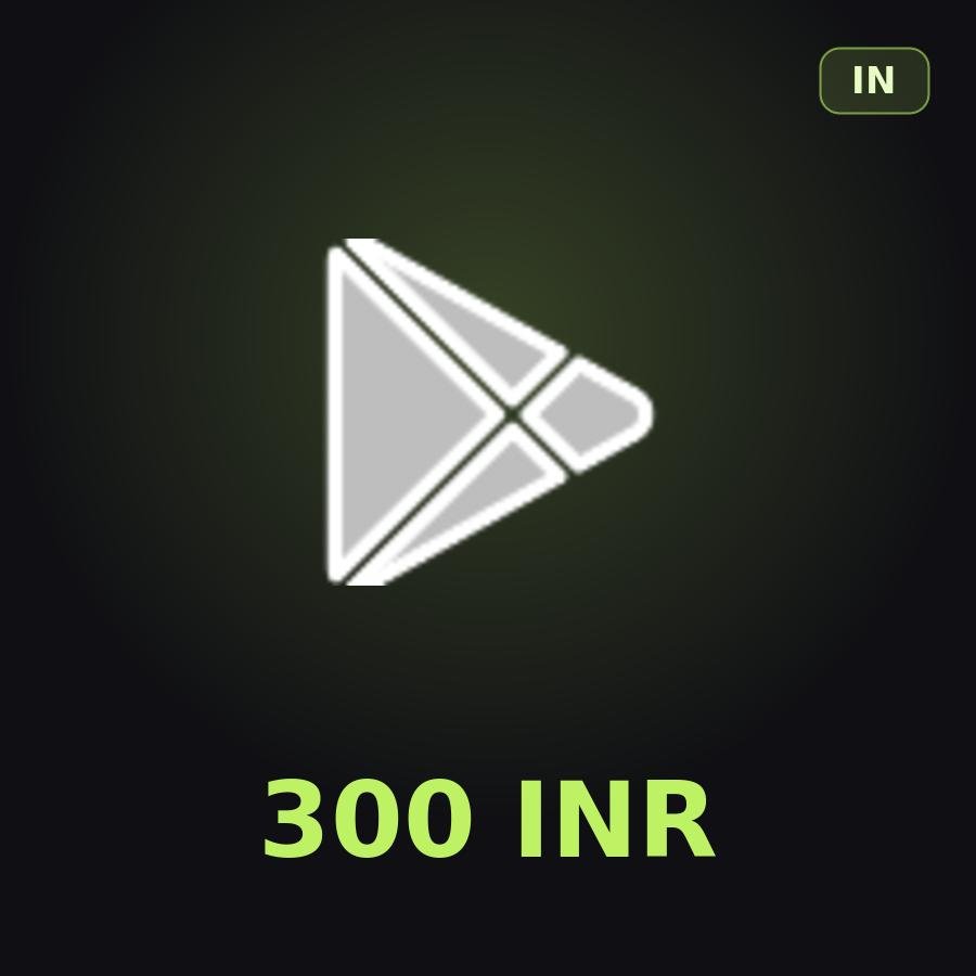 Подарочная карта Google Play 300 INR (Индия)