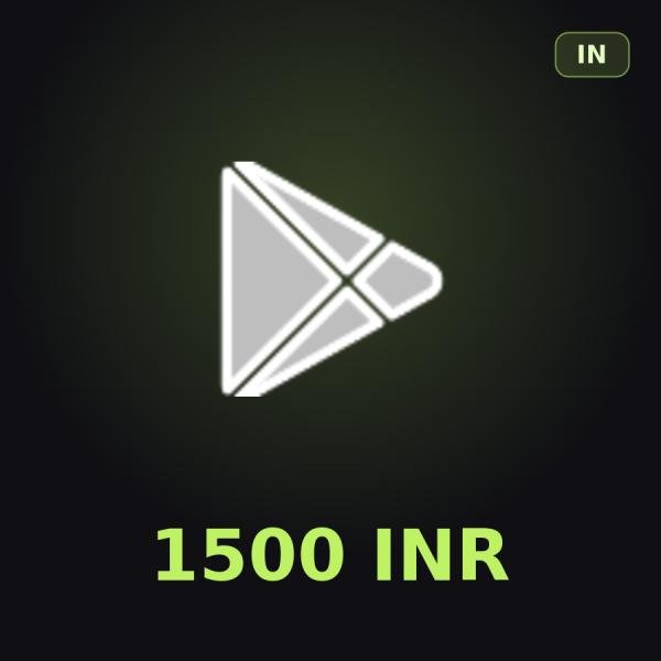 Подарочная карта Google Play 1500 INR (Индия)