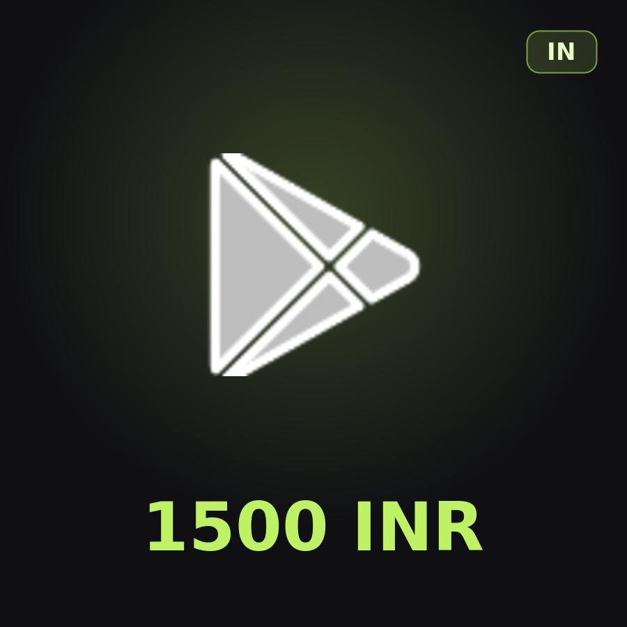 Подарочная карта Google Play 1500 INR (Индия)