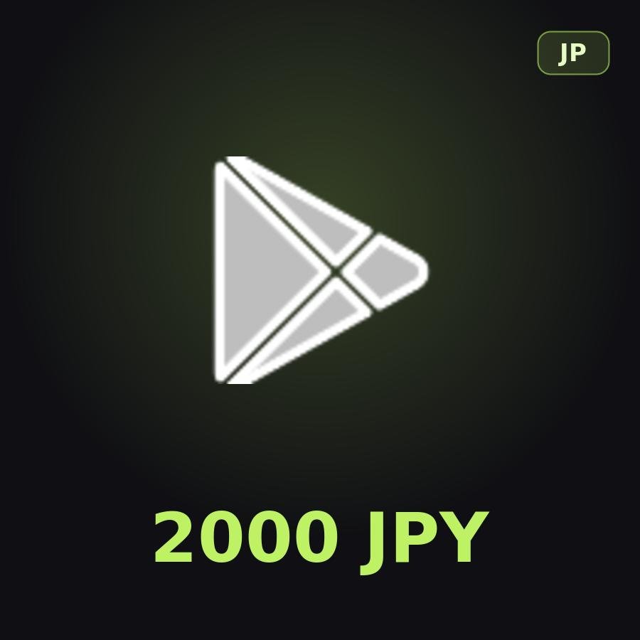 Подарочная карта Google Play 2000 JPY (Япония)
