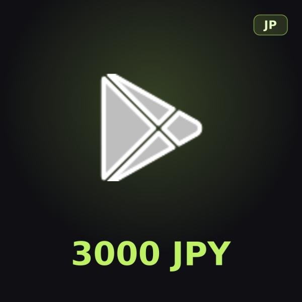 Подарочная карта Google Play 3000 JPY (Япония)