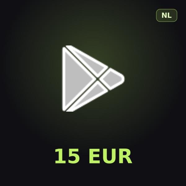 Подарочная карта Google Play 15 EUR (Нидерланды)