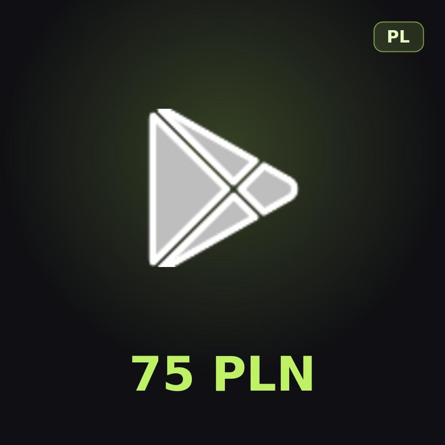 Подарочная карта Google Play 75 PLN (Польша)