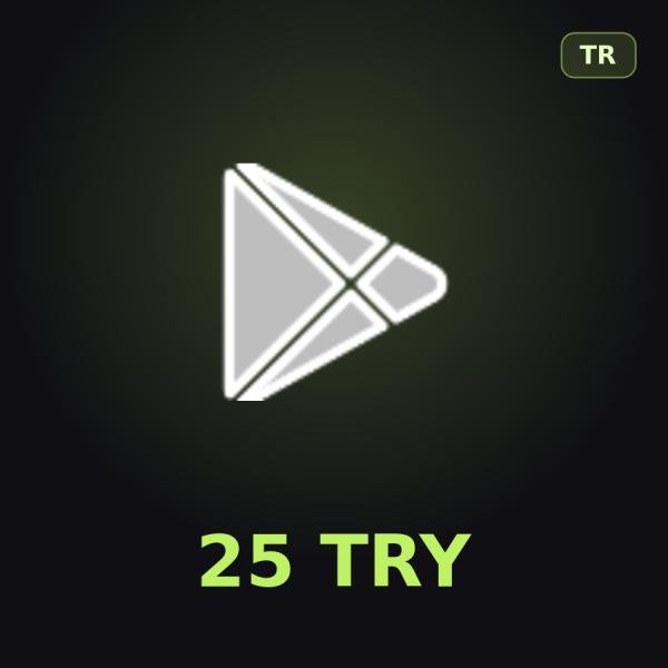 Подарочная карта Google Play 25 TRY (Турция)