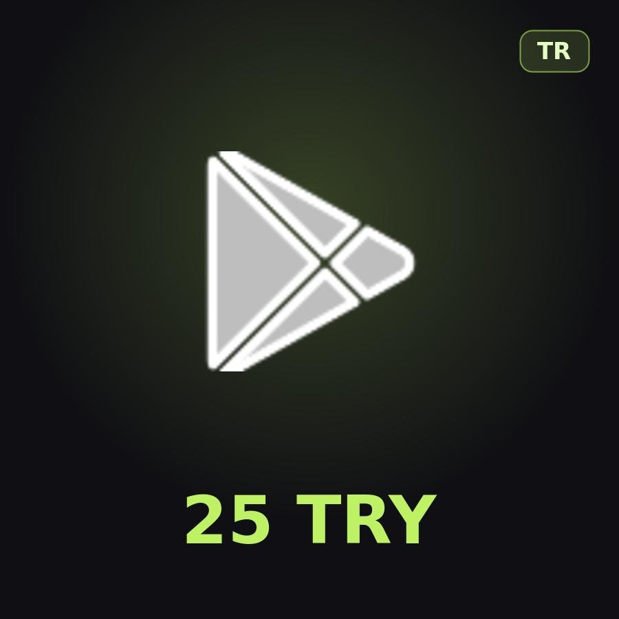 Подарочная карта Google Play 25 TRY (Турция)