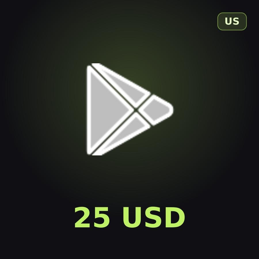 Подарочная карта Google Play 25 USD (США)