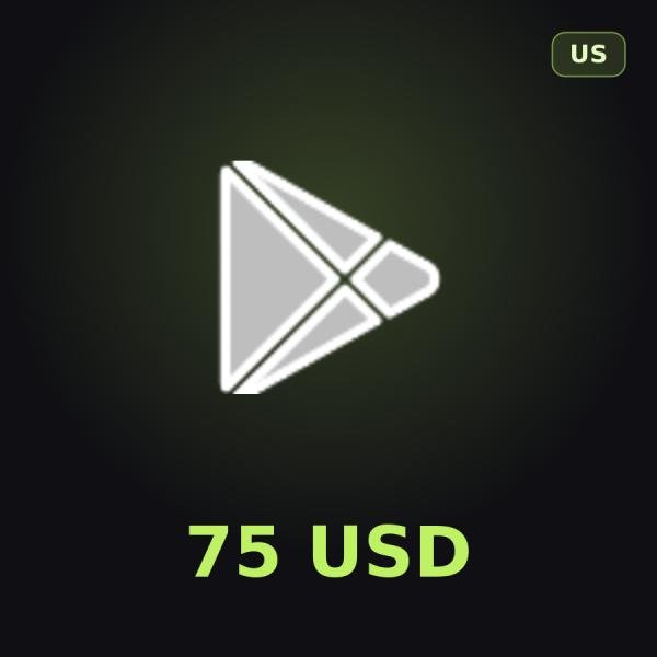 Подарочная карта Google Play 75 USD (США)