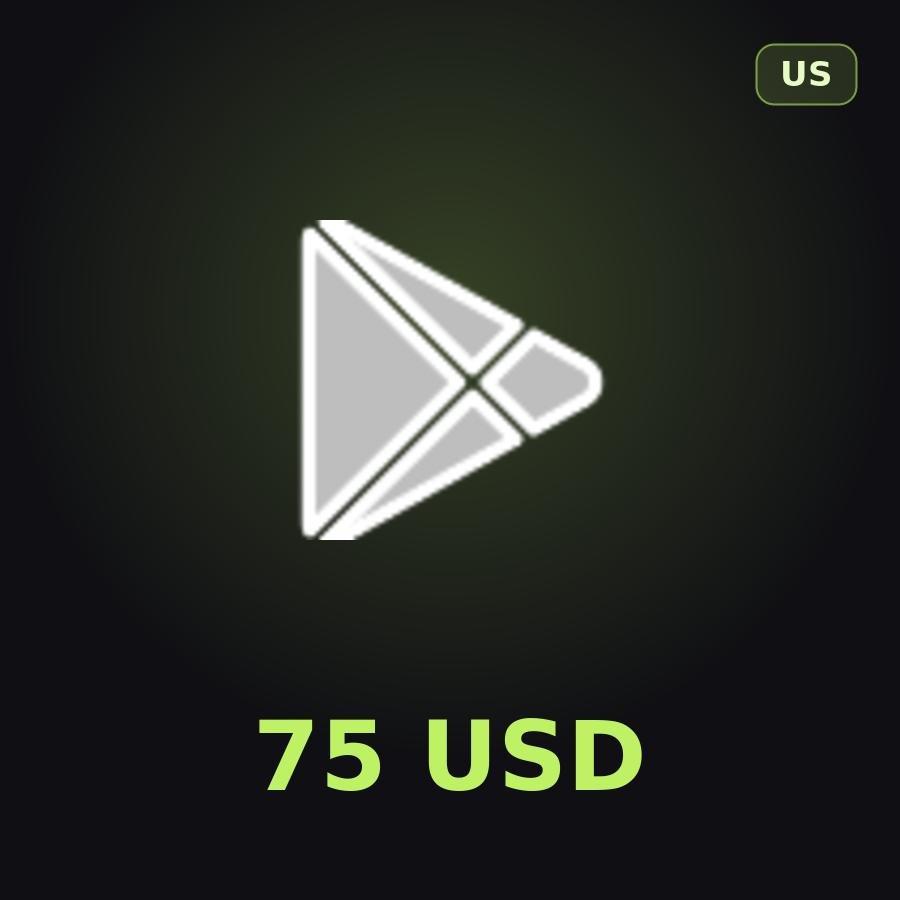 Подарочная карта Google Play 75 USD (США)