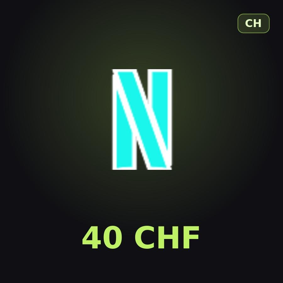Подарочная карта Netflix 40 CHF (Швейцария)