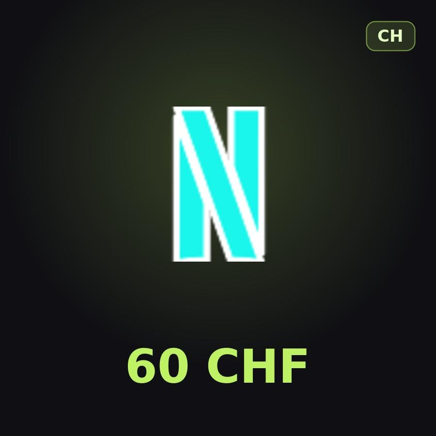 Подарочная карта Netflix 60 CHF (Швейцария)