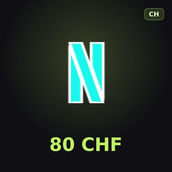 Подарочная карта Netflix 80 CHF (Швейцария)