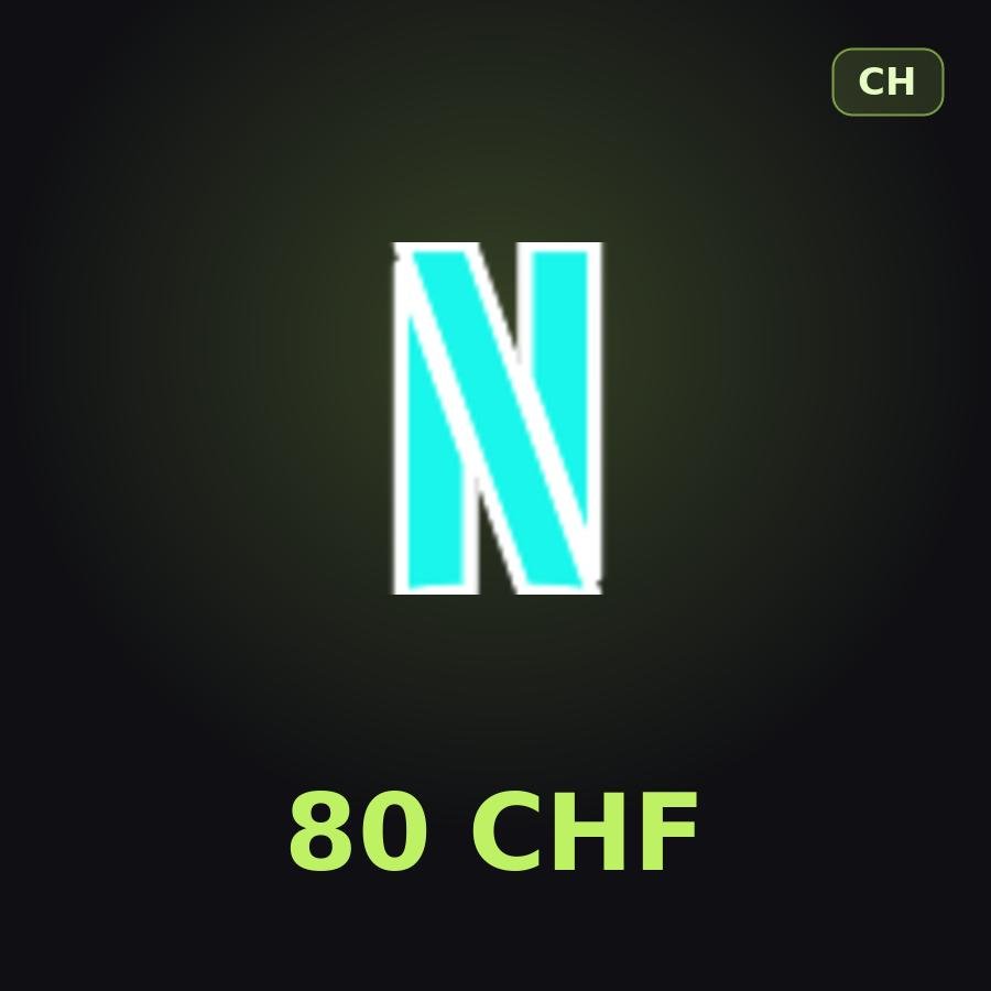 Подарочная карта Netflix 80 CHF (Швейцария)