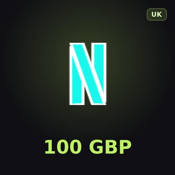 Подарочная карта Netflix 100 GBP (Великобритания)