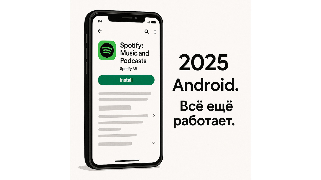 Как скачать Spotify на Android в 2025 году: инструкция для РФ
