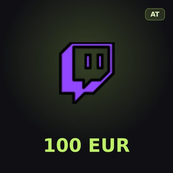 Подарочная карта Twitch 100 EUR (Австрия)