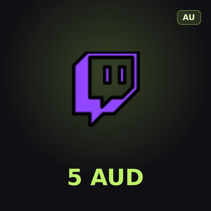 Подарочная карта Twitch 5 AUD (Австралия)