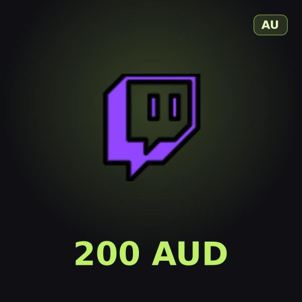 Подарочная карта Twitch 200 AUD (Австралия)