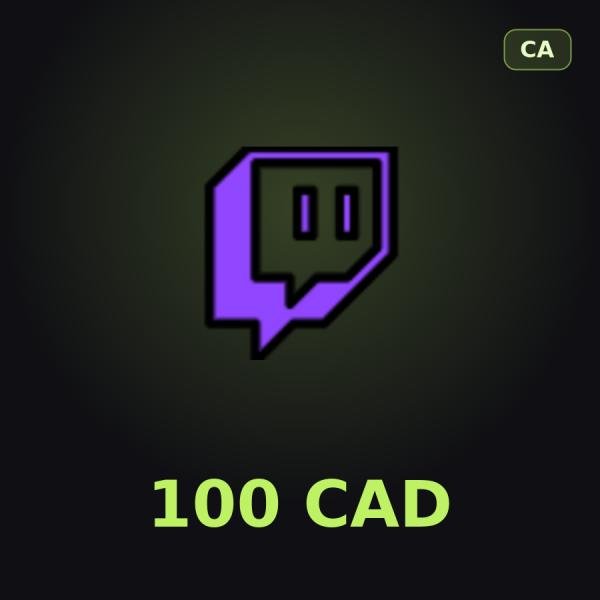 Подарочная карта Twitch 100 CAD (Канада)