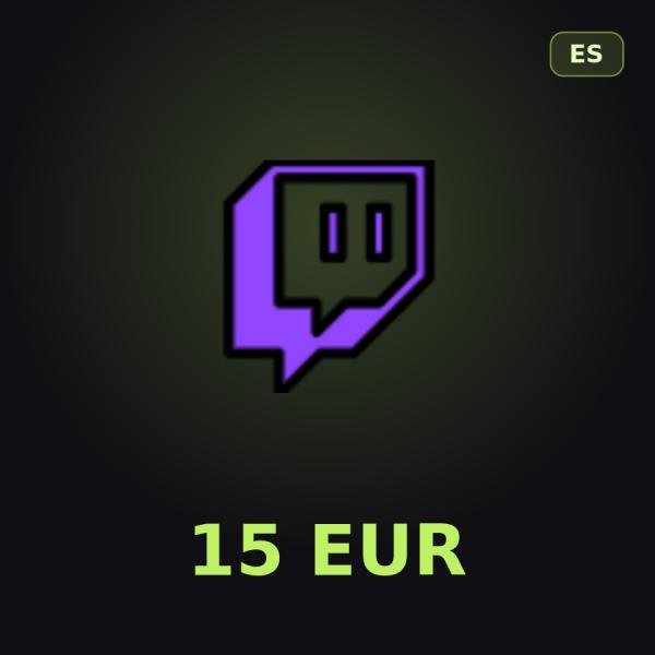 Подарочная карта Twitch 15 EUR (Испания)