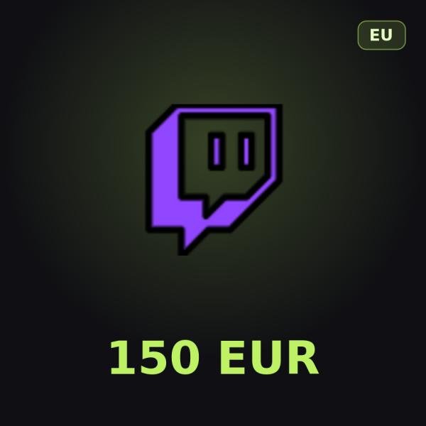 Подарочная карта Twitch 150 EUR (Европа)