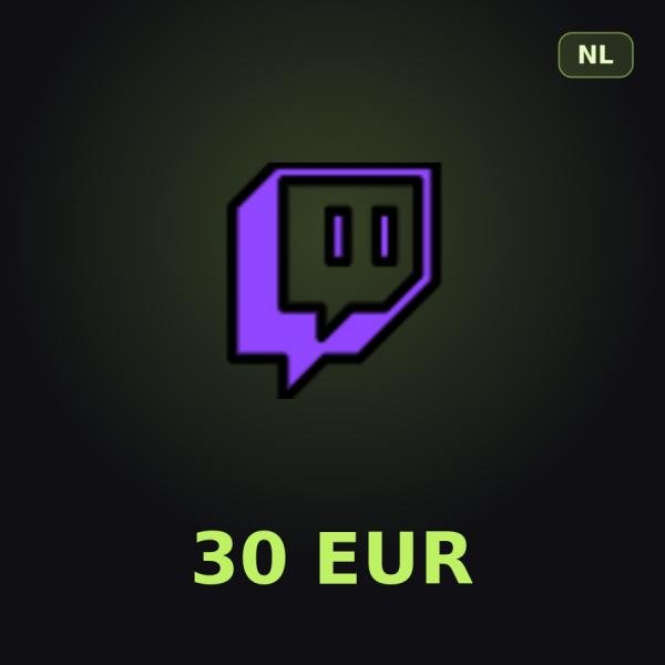 Подарочная карта Twitch 30 EUR (Нидерланды)