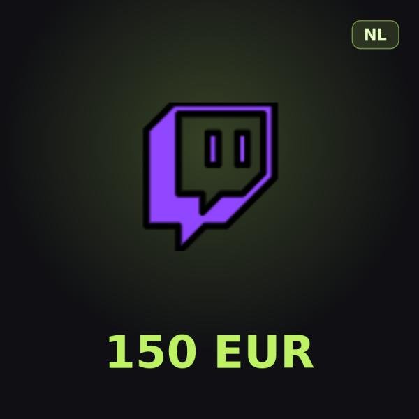 Подарочная карта Twitch 150 EUR (Нидерланды)