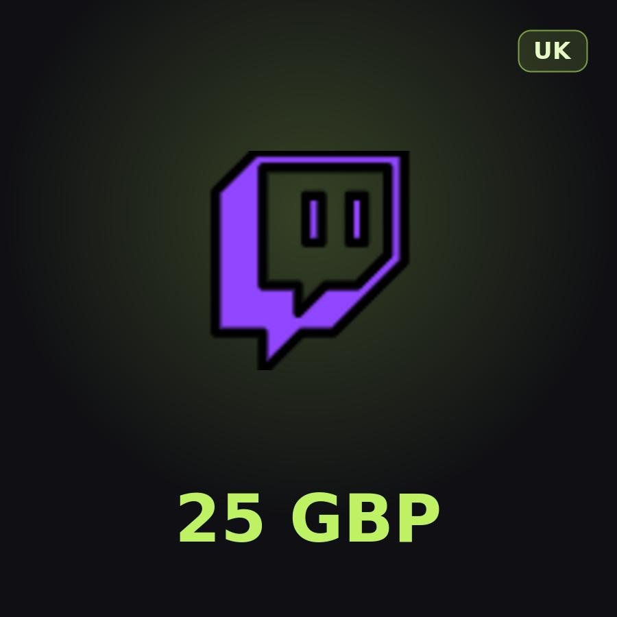 Подарочная карта Twitch 25 GBP (Великобритания)