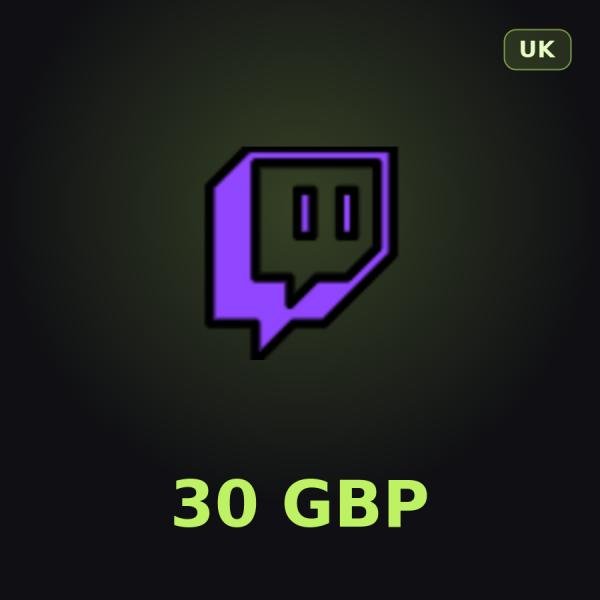 Подарочная карта Twitch 30 GBP (Великобритания)