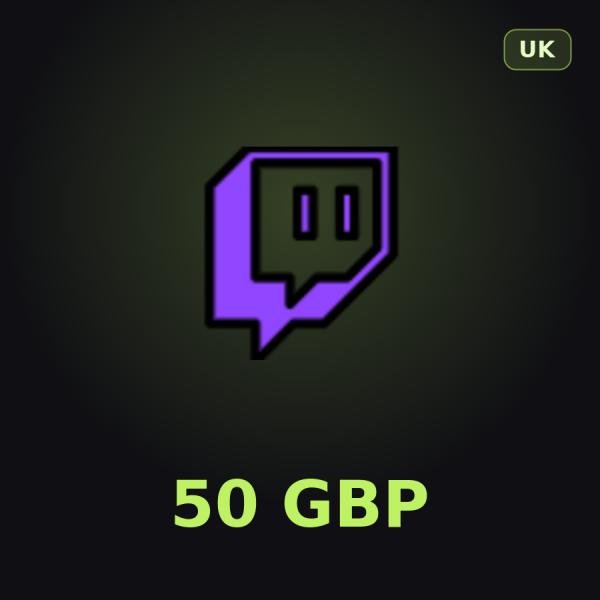 Подарочная карта Twitch 50 GBP (Великобритания)