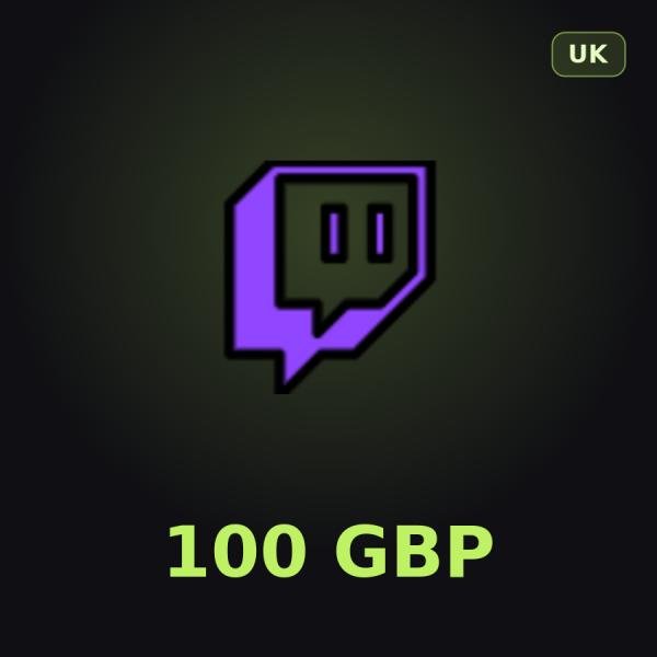 Подарочная карта Twitch 100 GBP (Великобритания)