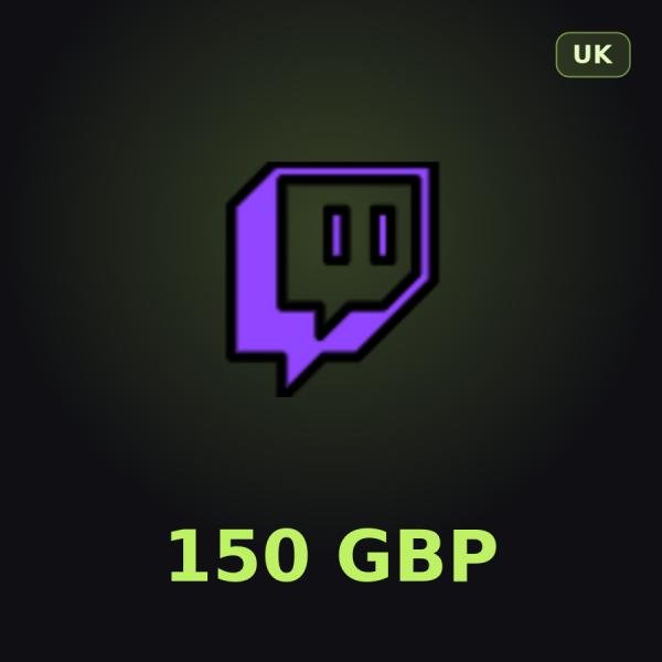 Подарочная карта Twitch 150 GBP (Великобритания)