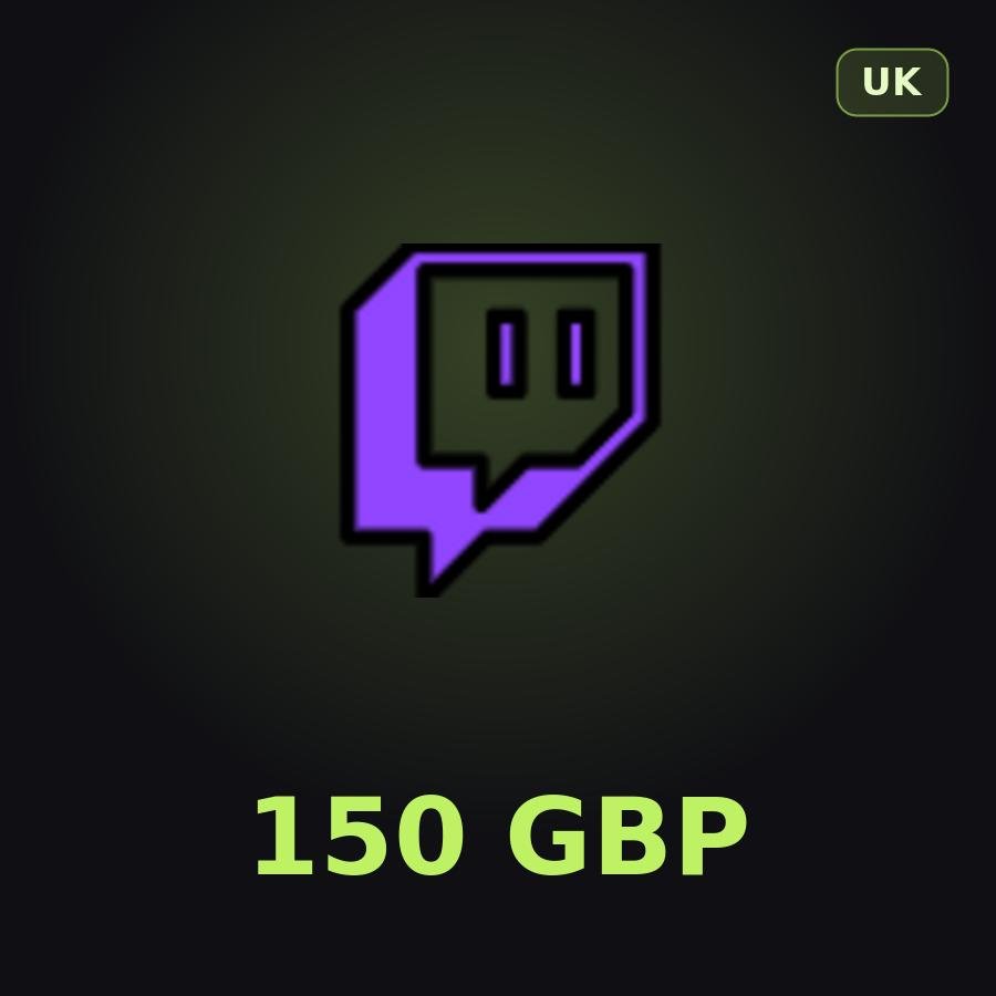 Подарочная карта Twitch 150 GBP (Великобритания)