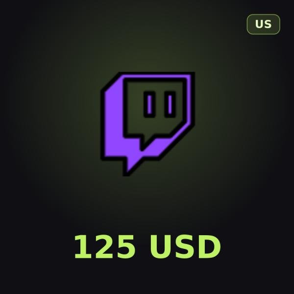 Подарочная карта Twitch 125 USD (США)