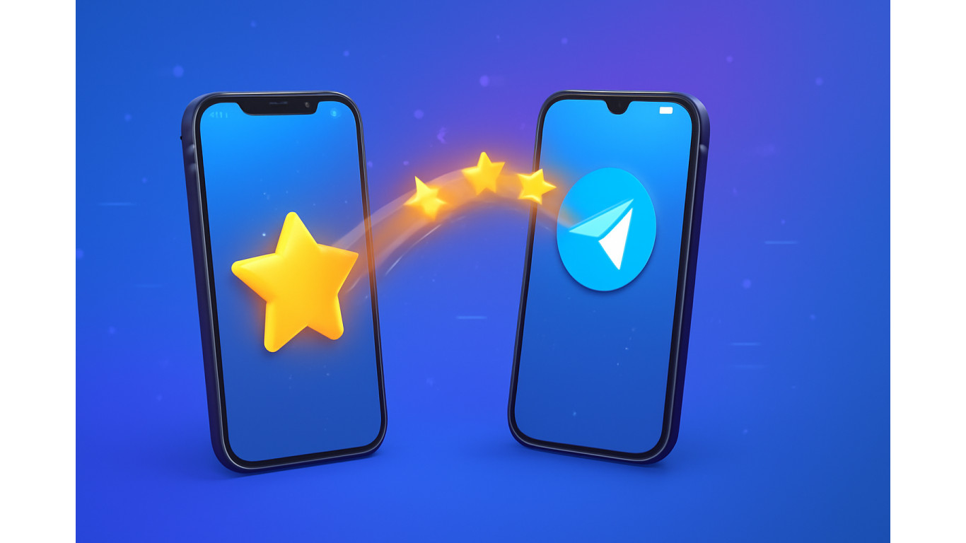 Как передать звезды в Telegram