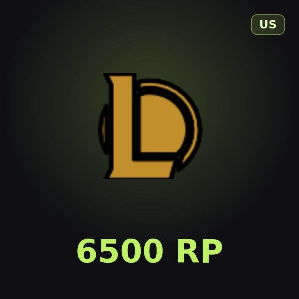 Карта League of Legends 6500 RP (США)