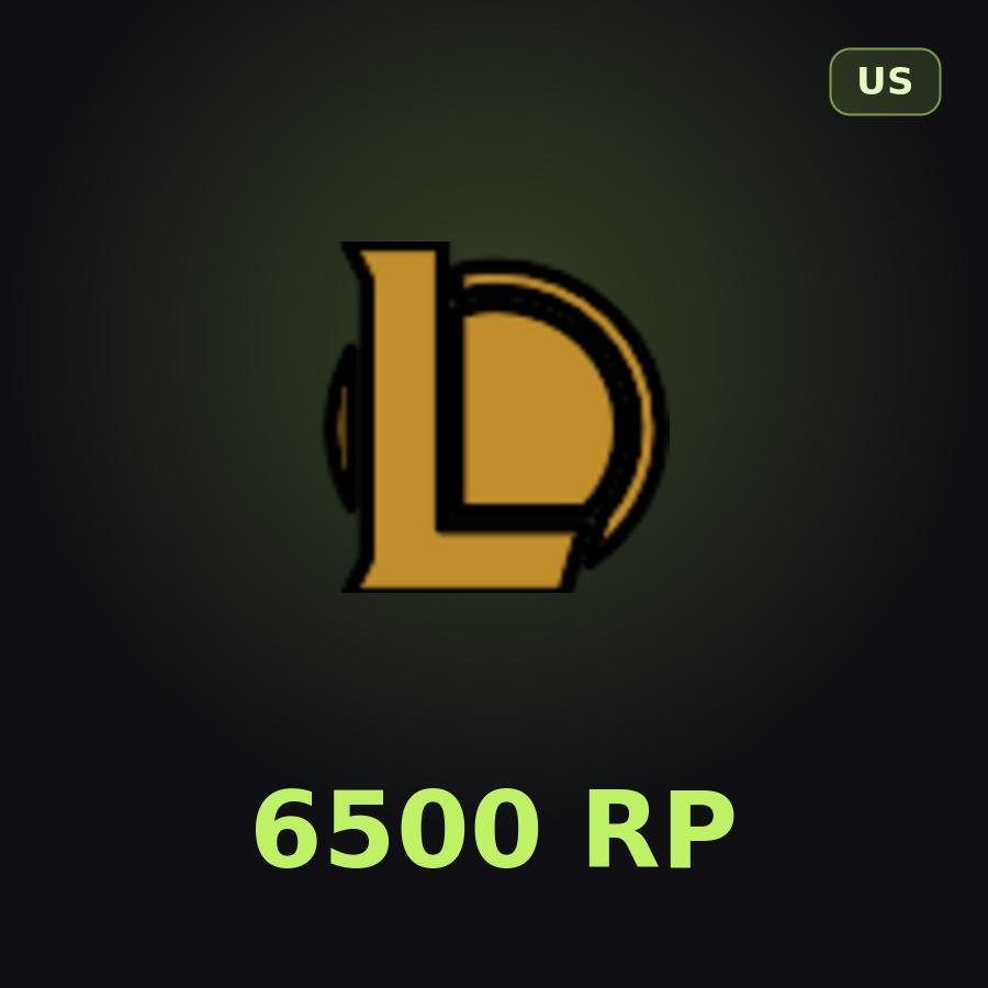 Карта League of Legends 6500 RP (США)