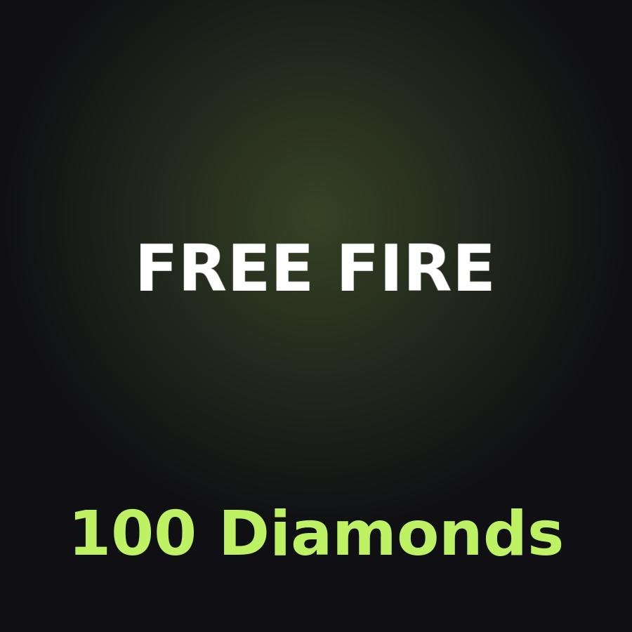 Free Fire: 100 алмазов