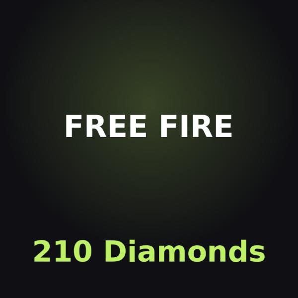 Free Fire: 210 алмазов