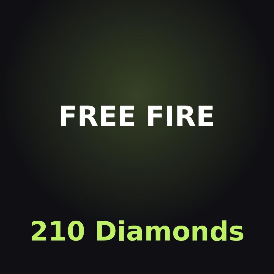 Free Fire: 210 алмазов