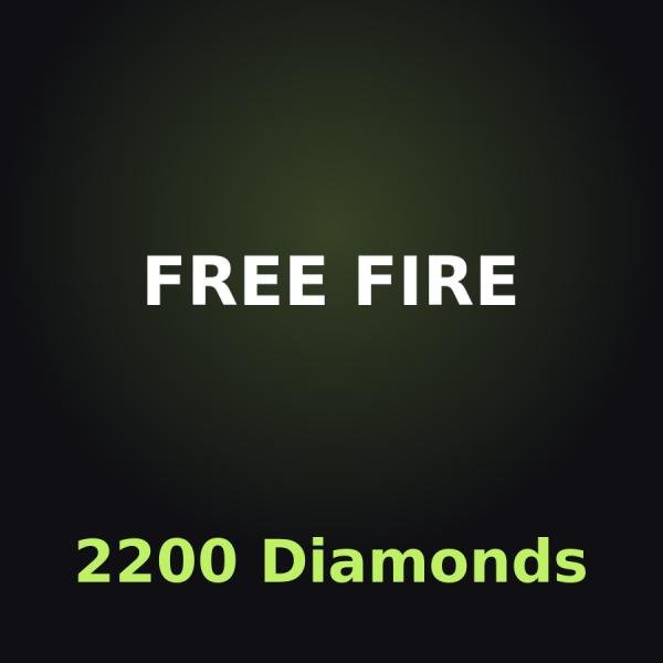 Free Fire: 2200 алмазов
