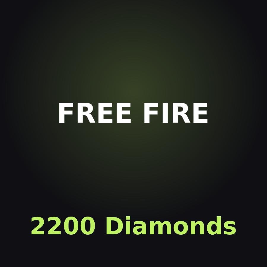 Free Fire: 2200 алмазов