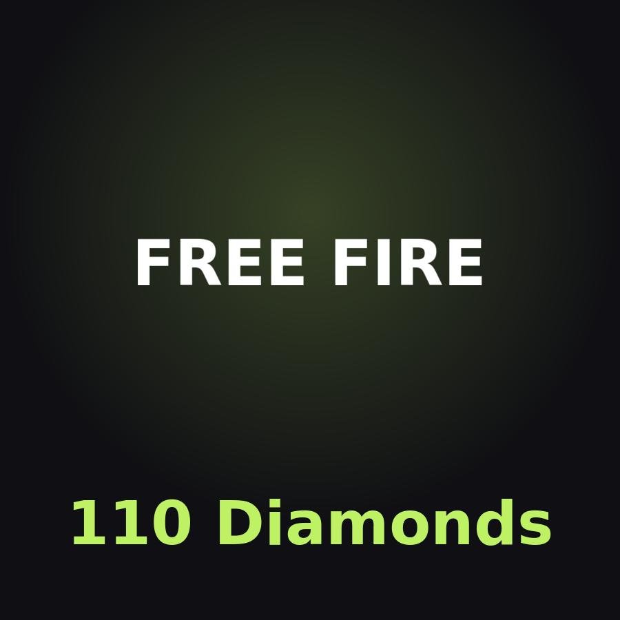 Free Fire: 110 алмазов (с бонусом)