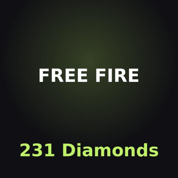 Free Fire: 231 алмазов (с бонусом)