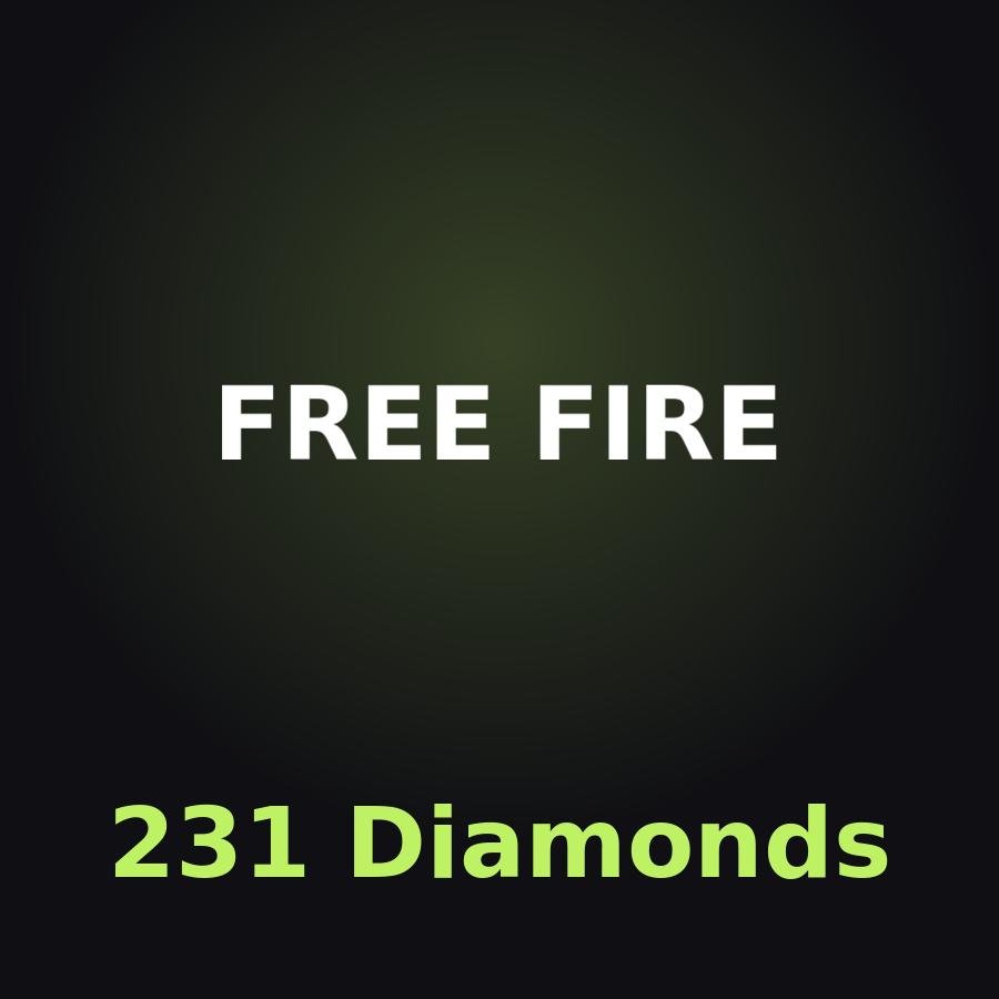 Free Fire: 231 алмазов (с бонусом)