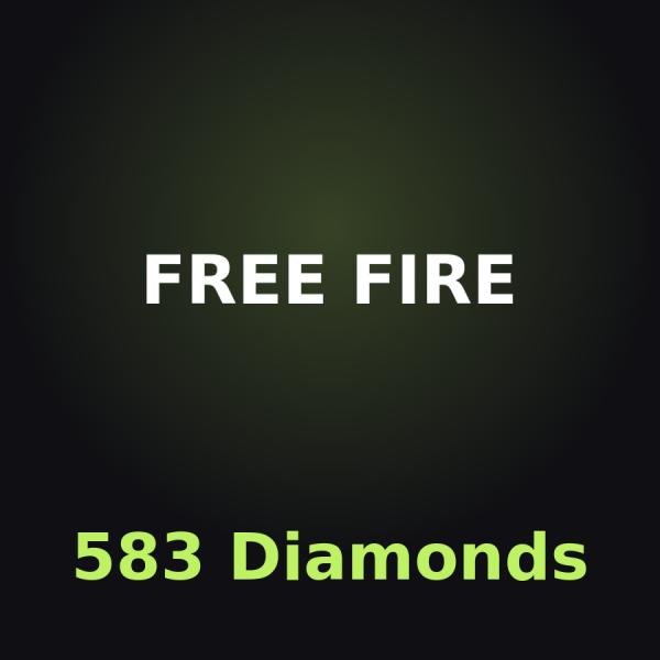 Free Fire: 583 алмазов (с бонусом)
