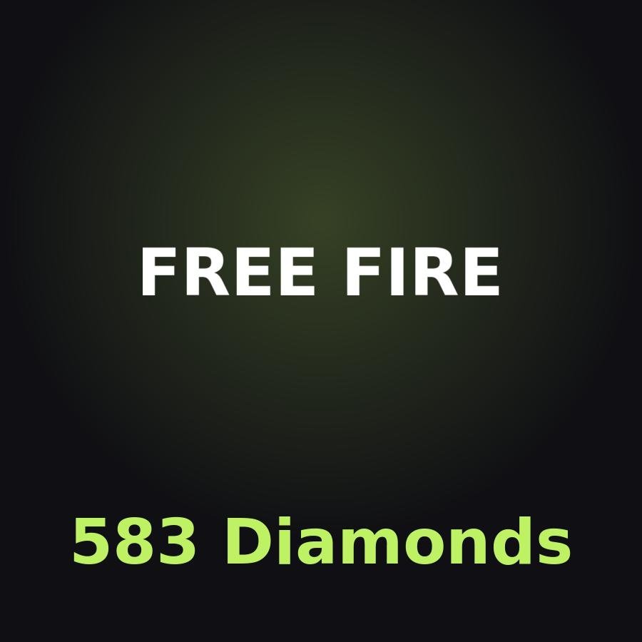Free Fire: 583 алмазов (с бонусом)