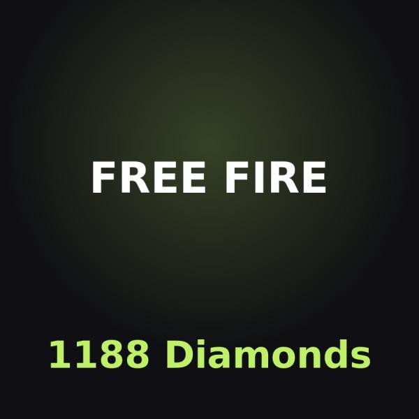 Free Fire: 1188 алмазов (с бонусом)