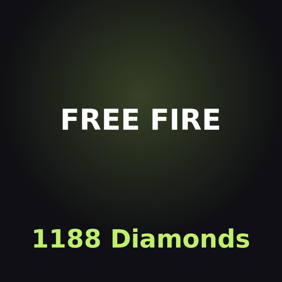 Free Fire: 1188 алмазов (с бонусом)