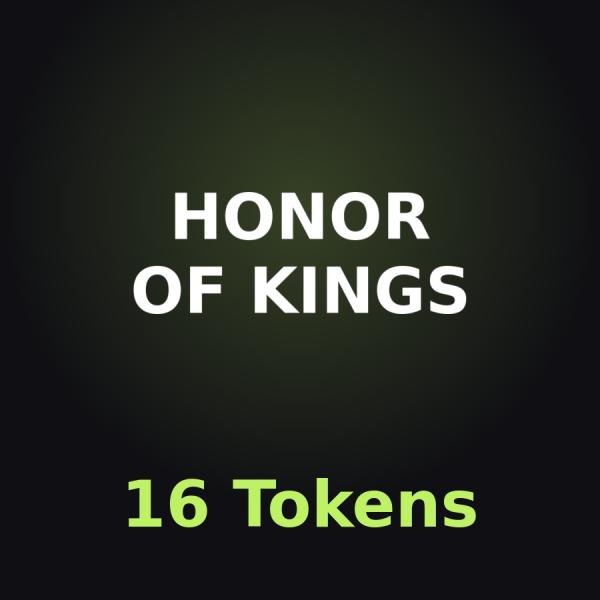 Honor of Kings: 16 жетонов